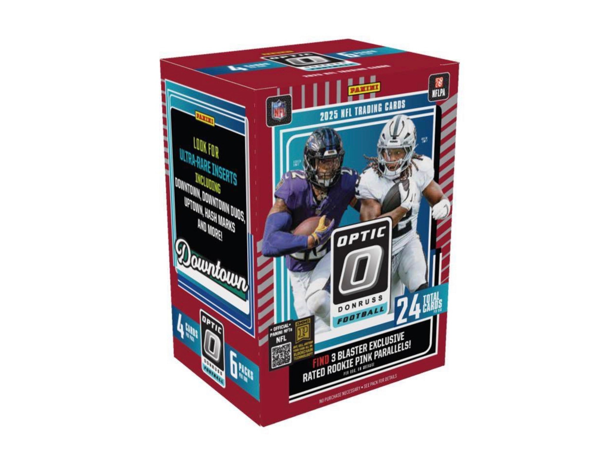 2025 NFL Panini Donruss Optic Football Blaster Box (Rated Rookie Pink Parallels)