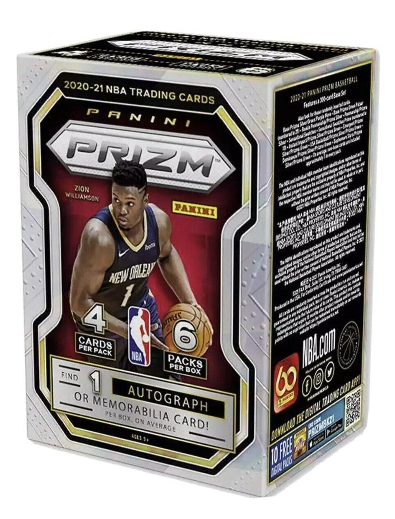 2020-21 NBA Panini Prizm Basketball Blaster Box (Green Pulsar & Purple Wave)