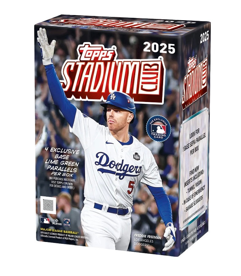 2025 MLB Topps Stadium Club Baseball Blaster Box (Lime Green Parallels)
