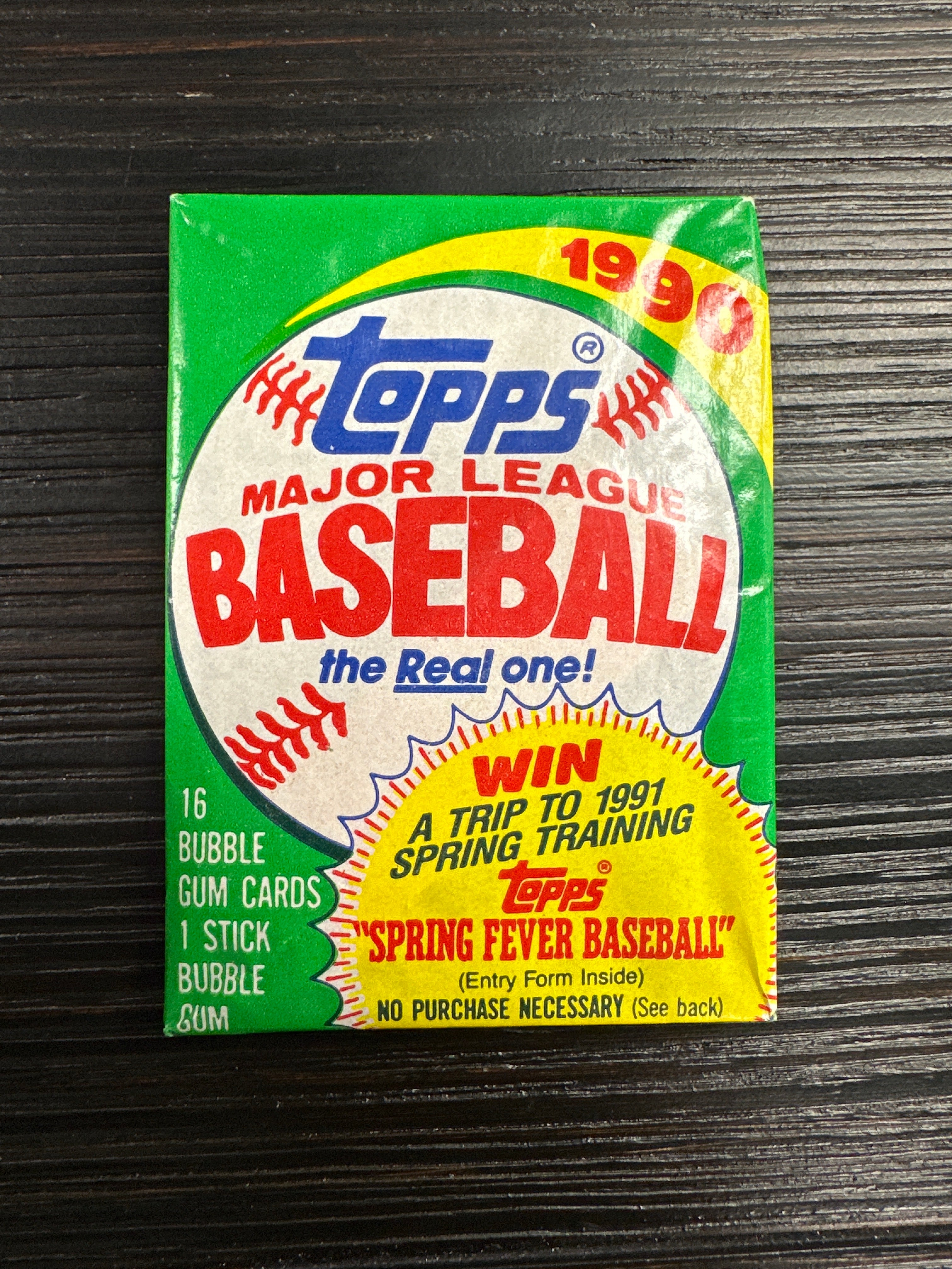 1990 Topps MLB Baseball 16 Card Pack