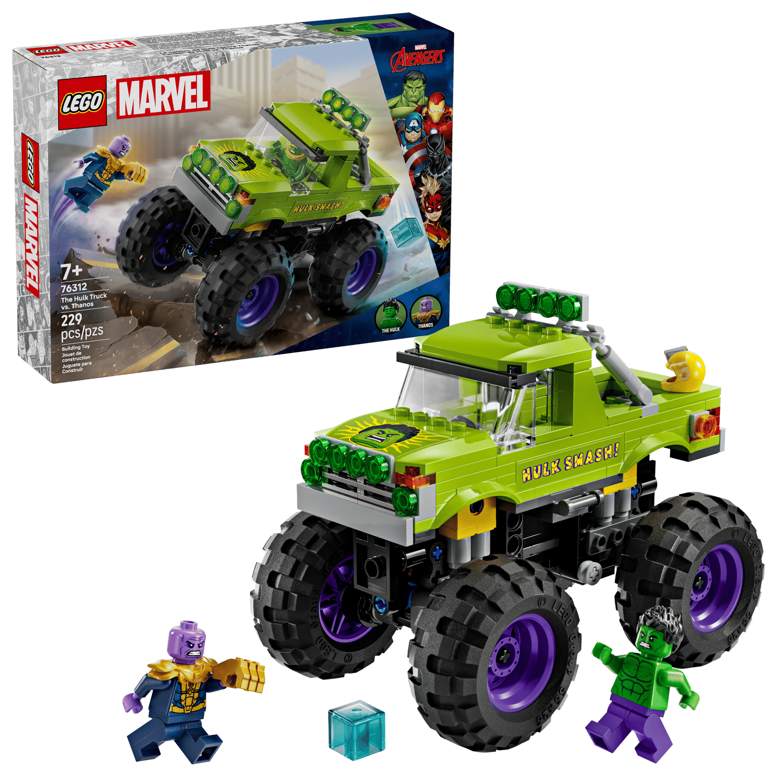LEGO Marvel 76312 The Hulk Truck vs Thanos