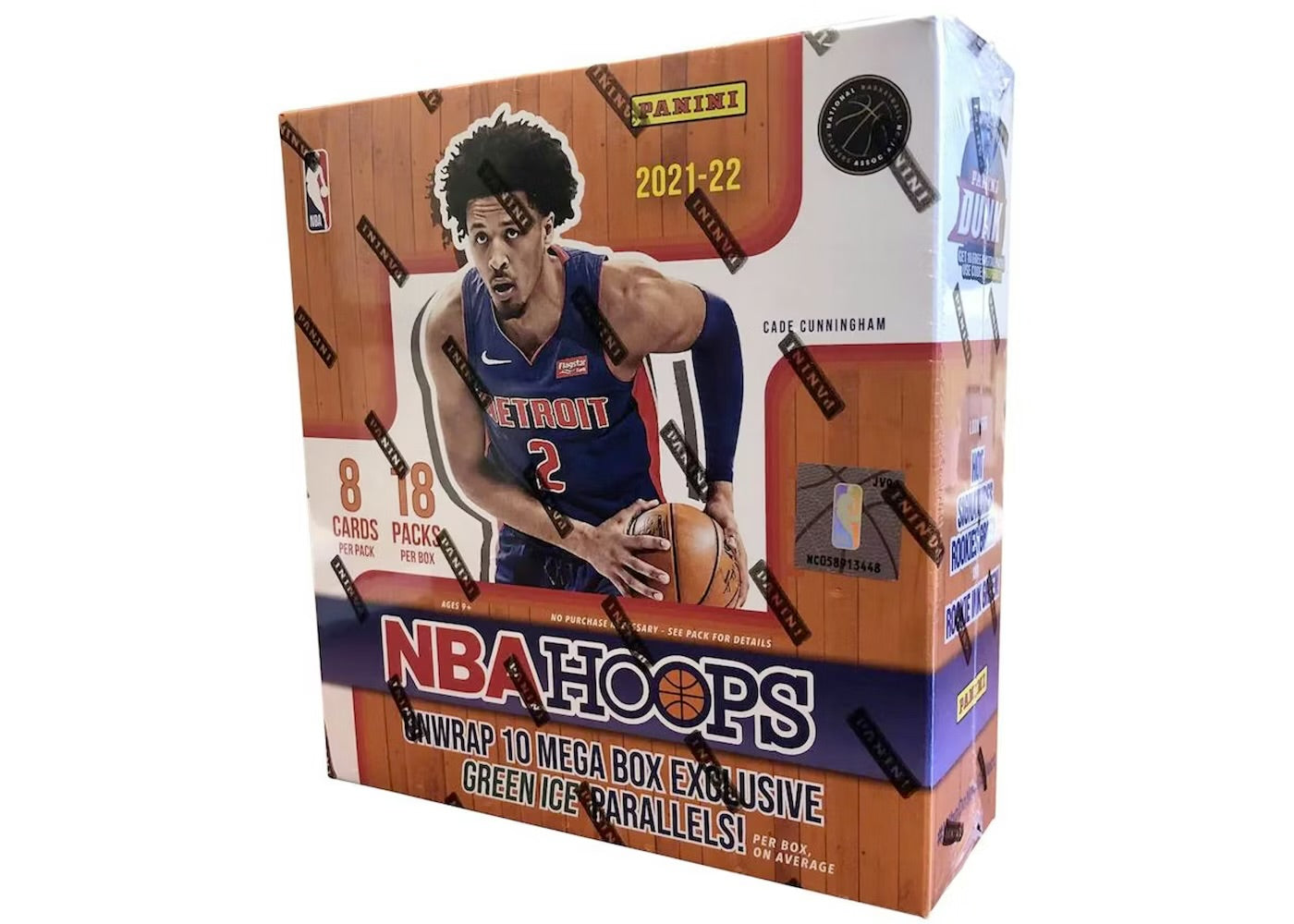 2021-22 NBA Panini Hoops Basketball Mega Box (Green Ice Parallels)
