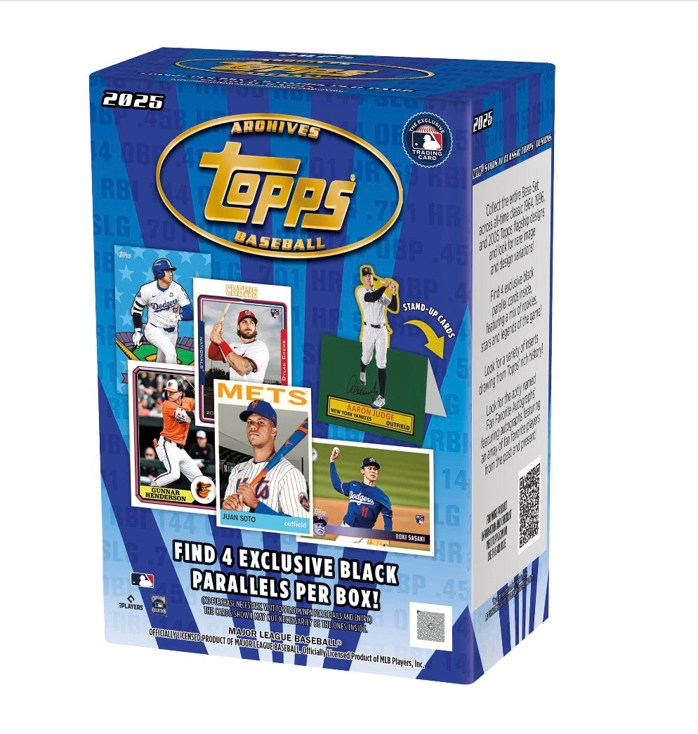 2025 MLB Topps Archives Baseball Blaster Box (Black Parallels)