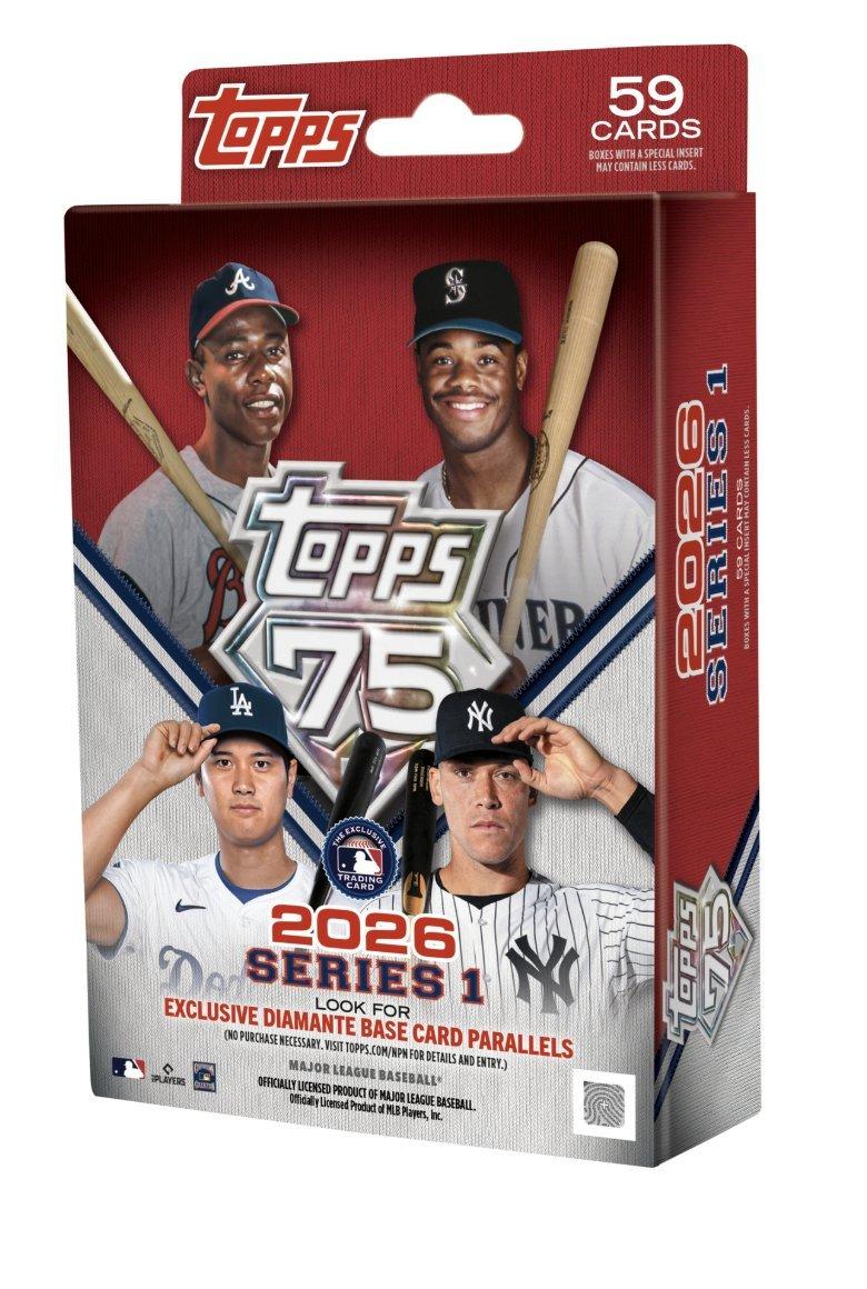 2026 MLB Topps 75 Series 1 Baseball Hanger Box (Diamante Base Card Parallels)