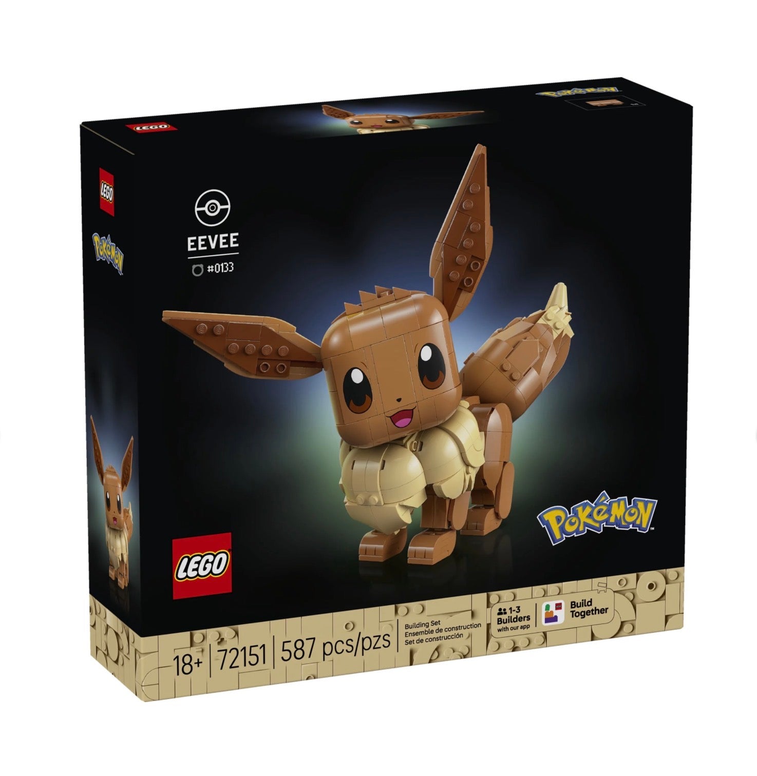 LEGO Pokémon 72151 Eevee #0133 Building Set