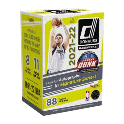 2021-22 NBA Panini Donruss Basketball Blaster Box (Orange & Purple Laser Parallels)