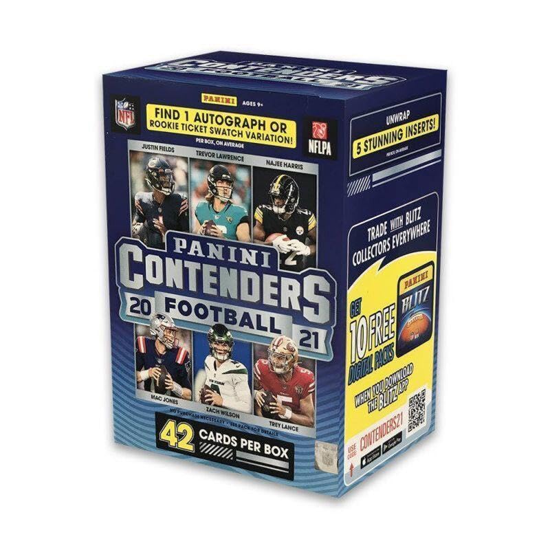 2021 NFL Panini Contenders Football Blaster Box (Rookie Ticket Swatch Variation)