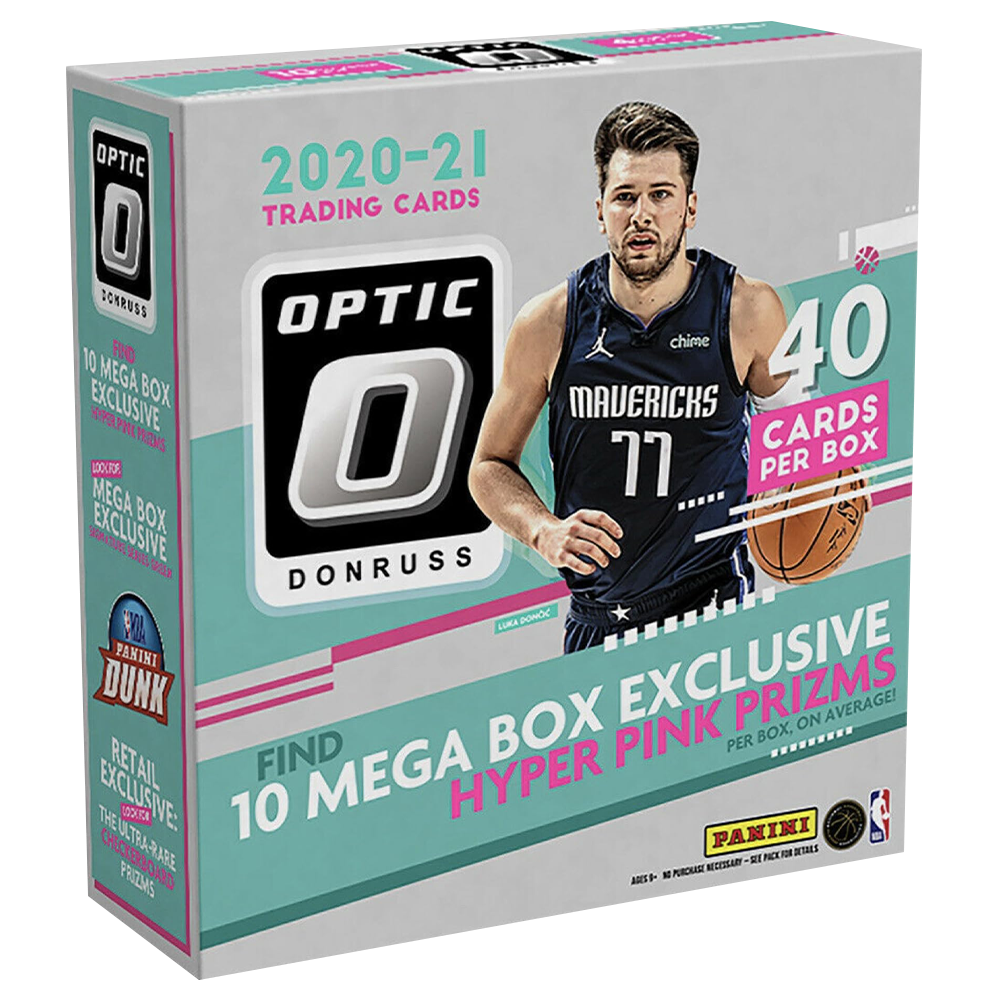 2020-21 NBA Panini Donruss Optic Basketball Mega Box (Hyper Pink Prizms)