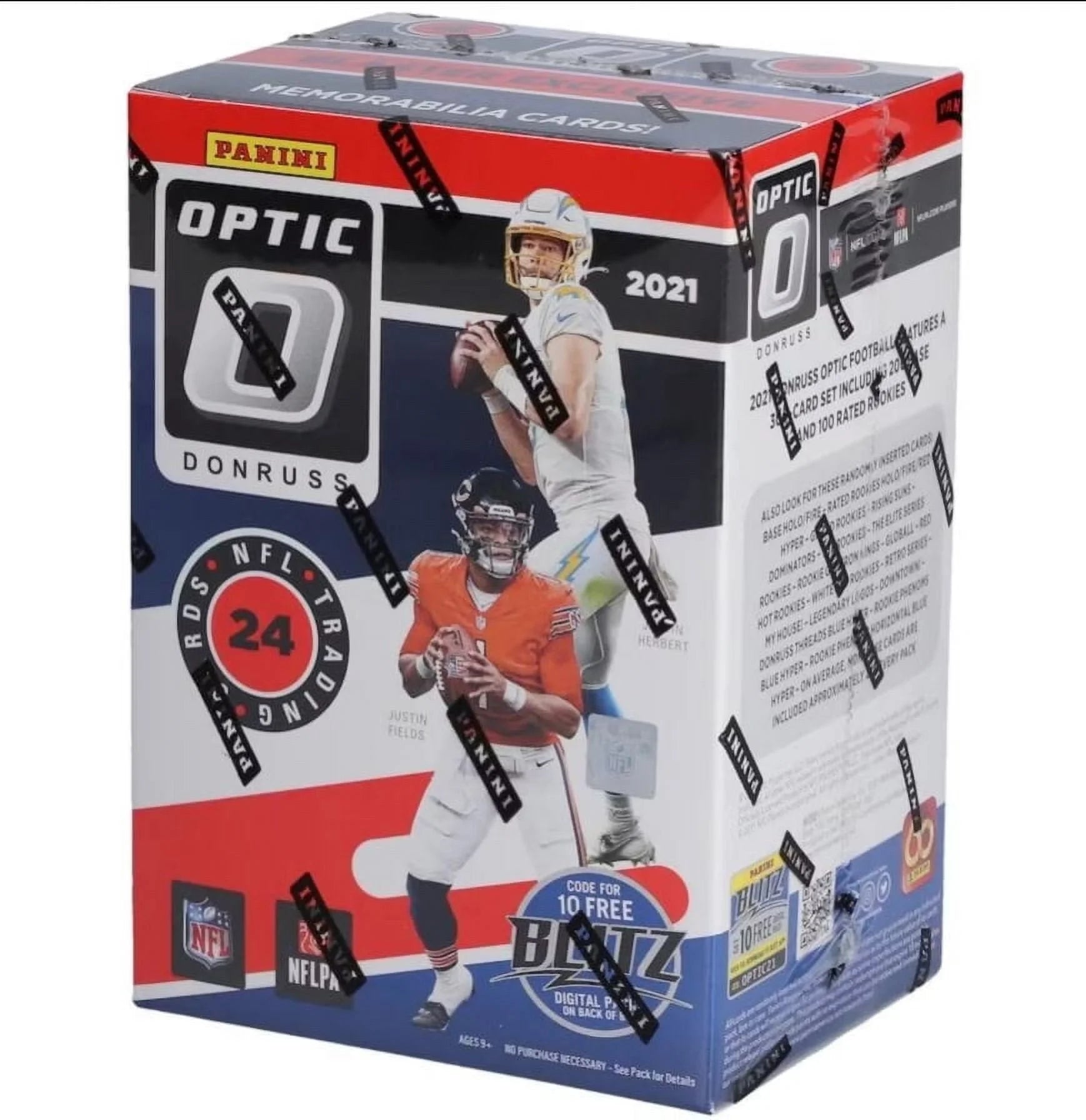 2021 NFL Panini Donruss Optic Football Blaster Box (Red Hyper Parallels) C1