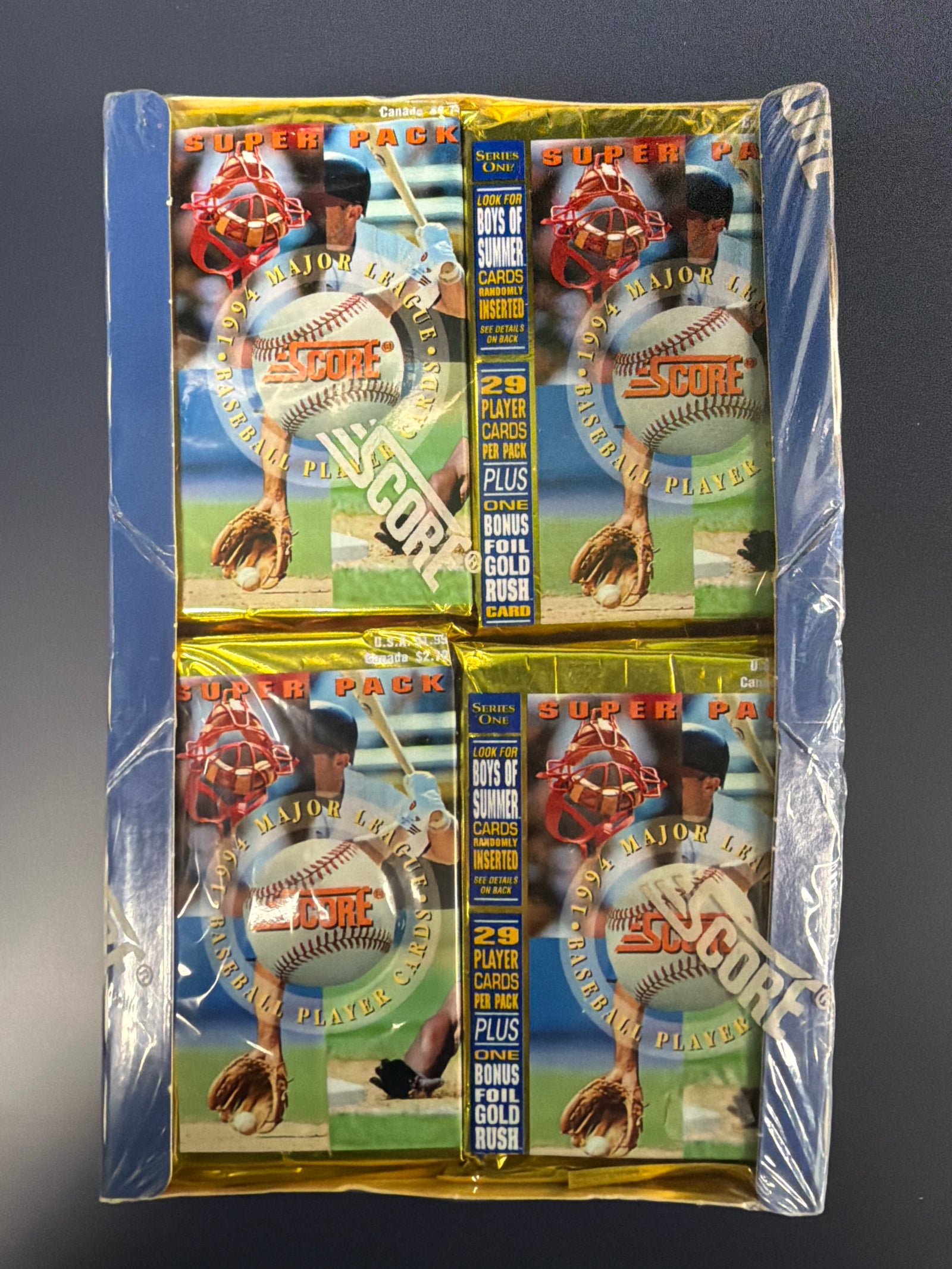 1994 Score baseball Series 1 SUPER PACK factory sealed box GOLD RUSH