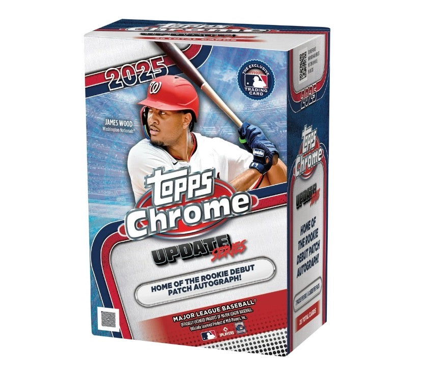 2025 MLB Topps Chrome Update Series Baseball Blaster Box