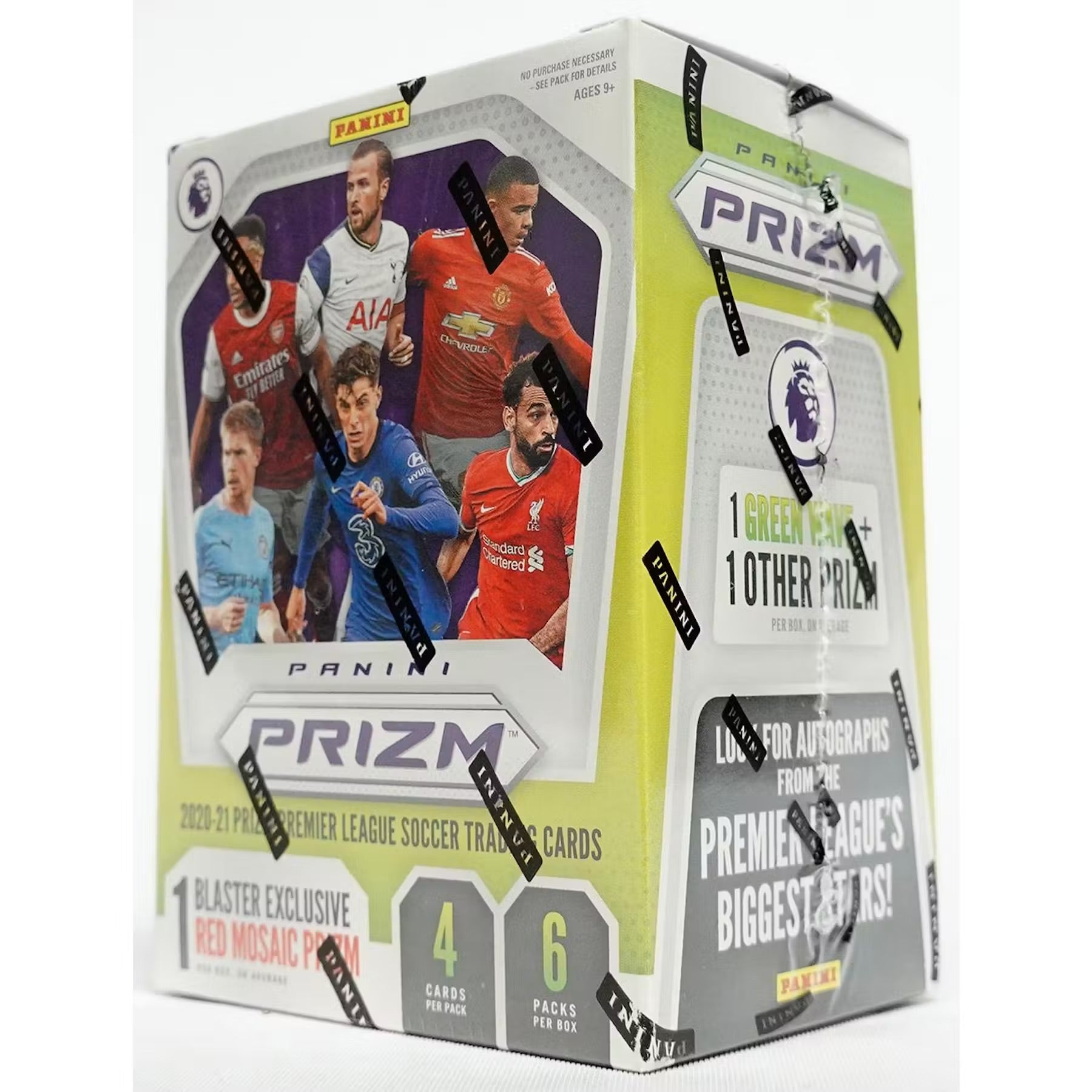 2020-21 Panini Prizm Premier League Soccer Blaster Box (Red Mosaic Prizm)