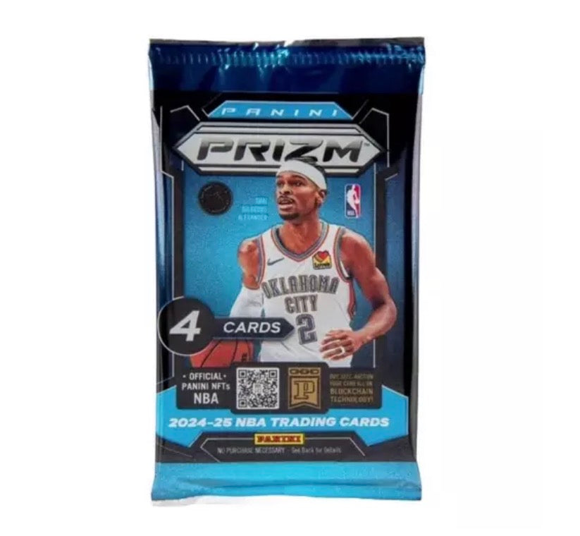 2024-25 NBA Panini Prizm Basketball Retail Box 4-Card Value Pack