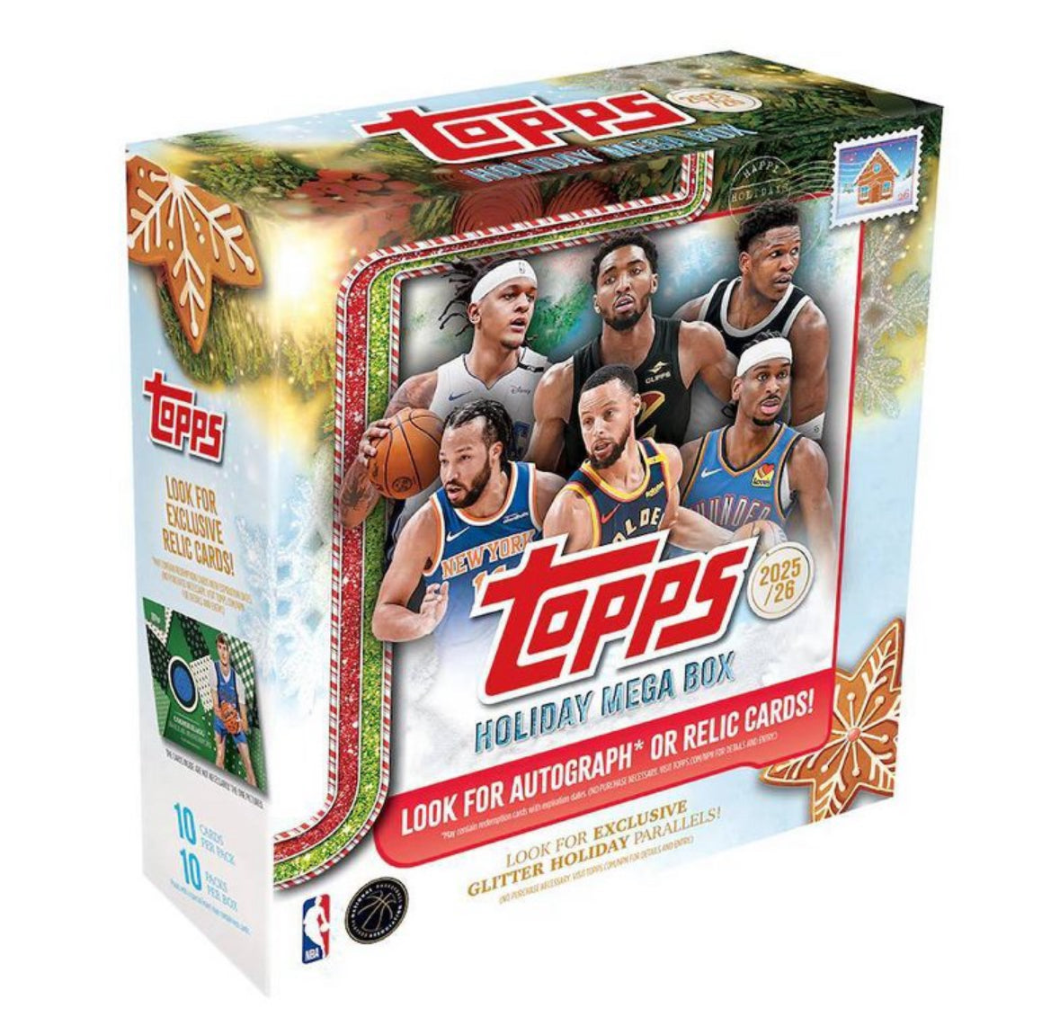 2025-26 NBA Topps Holiday Basketball Mega Box