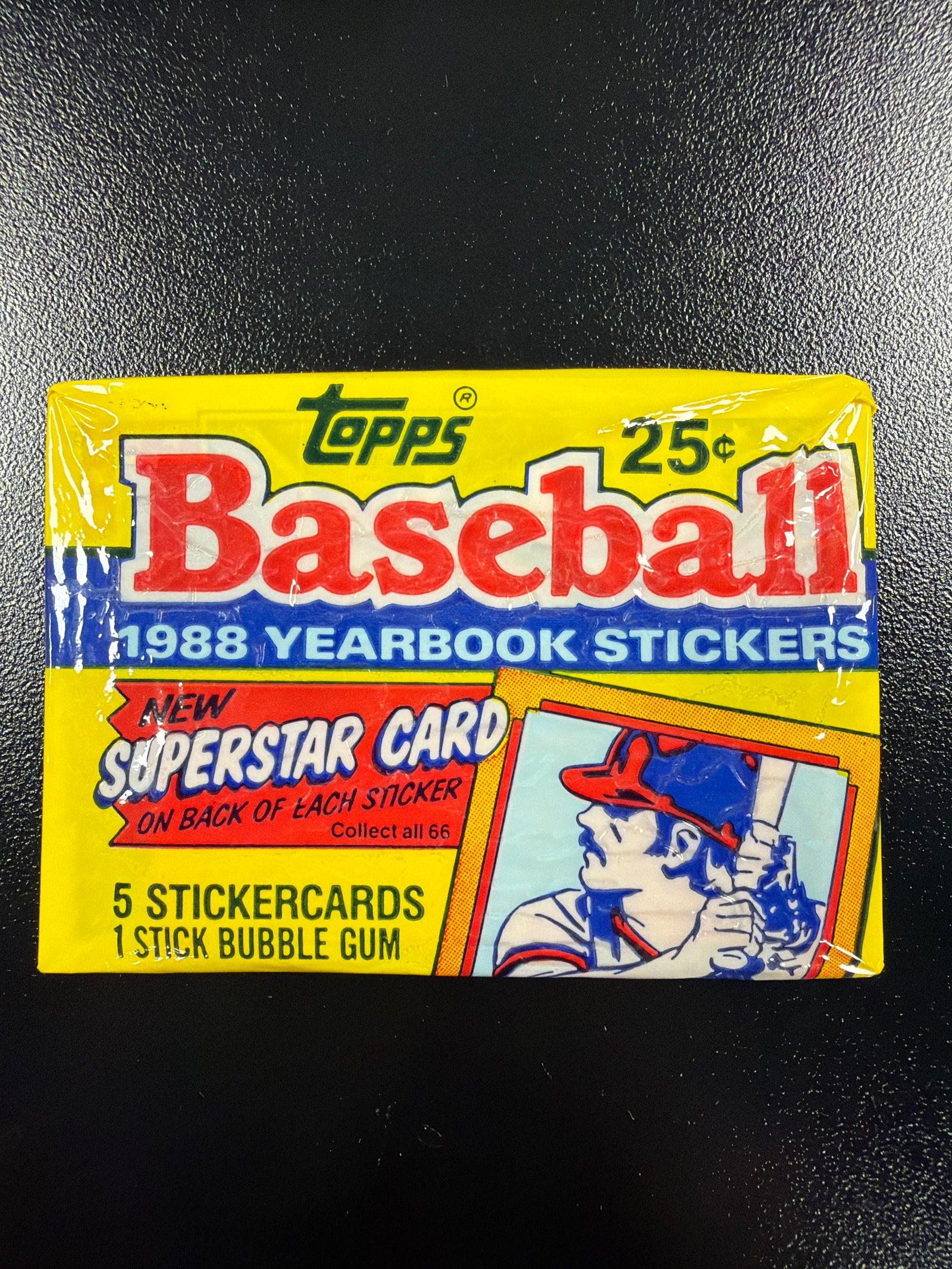 (4 packs) 1988 Topps MLB Baseball Yearbook 5 Stickers per pack