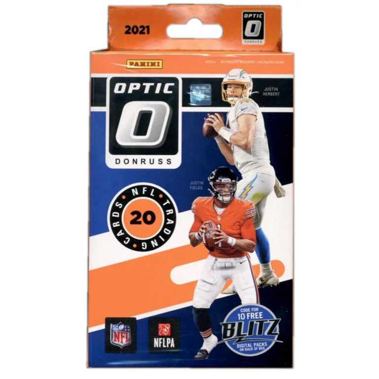 2021 NFL Panini Donruss Optic Football Hanger Box (Blue Scope Parallels)
