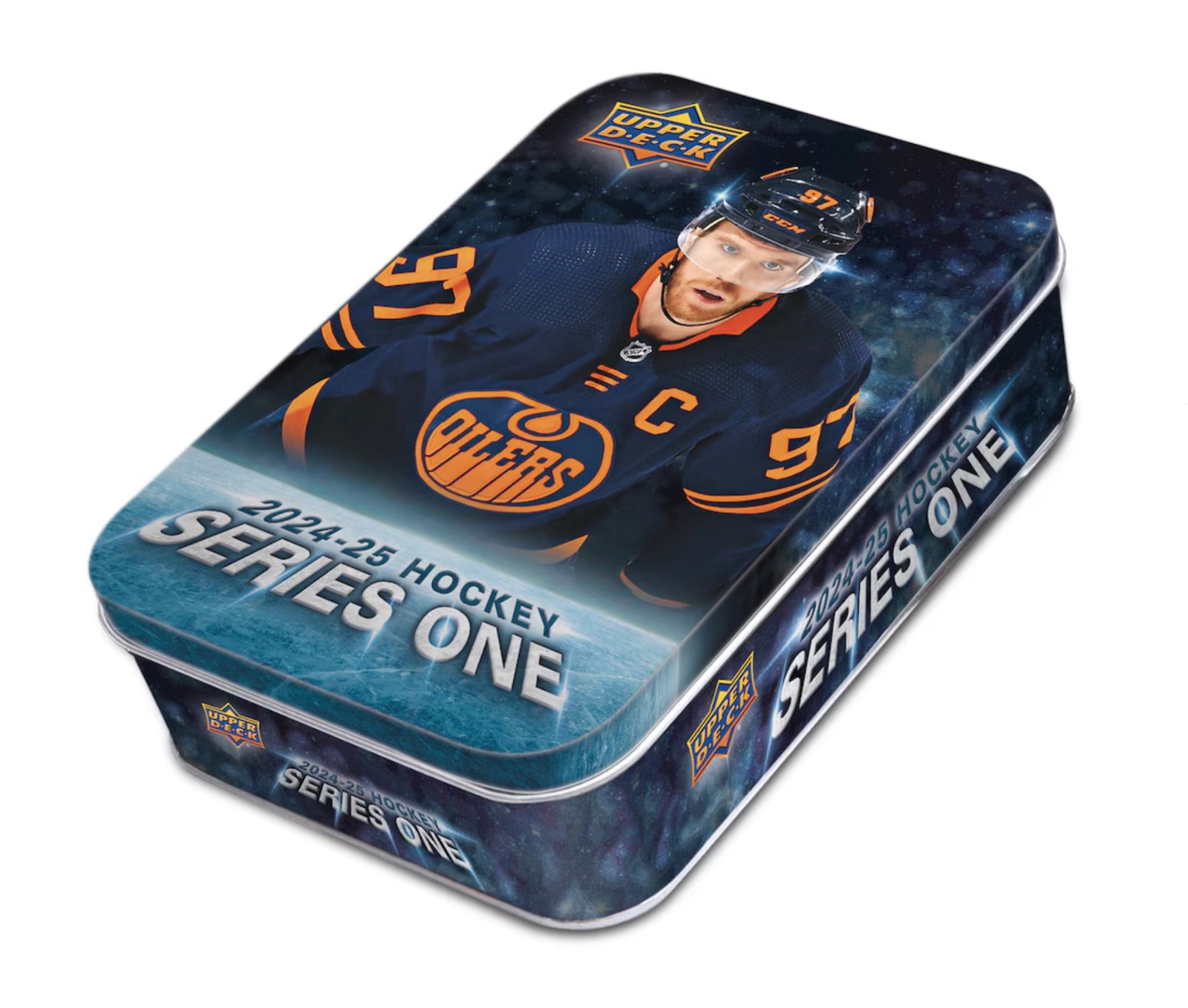 2024/25 Upper Deck Series 1 Hockey Factory Sealed Retail Tin
