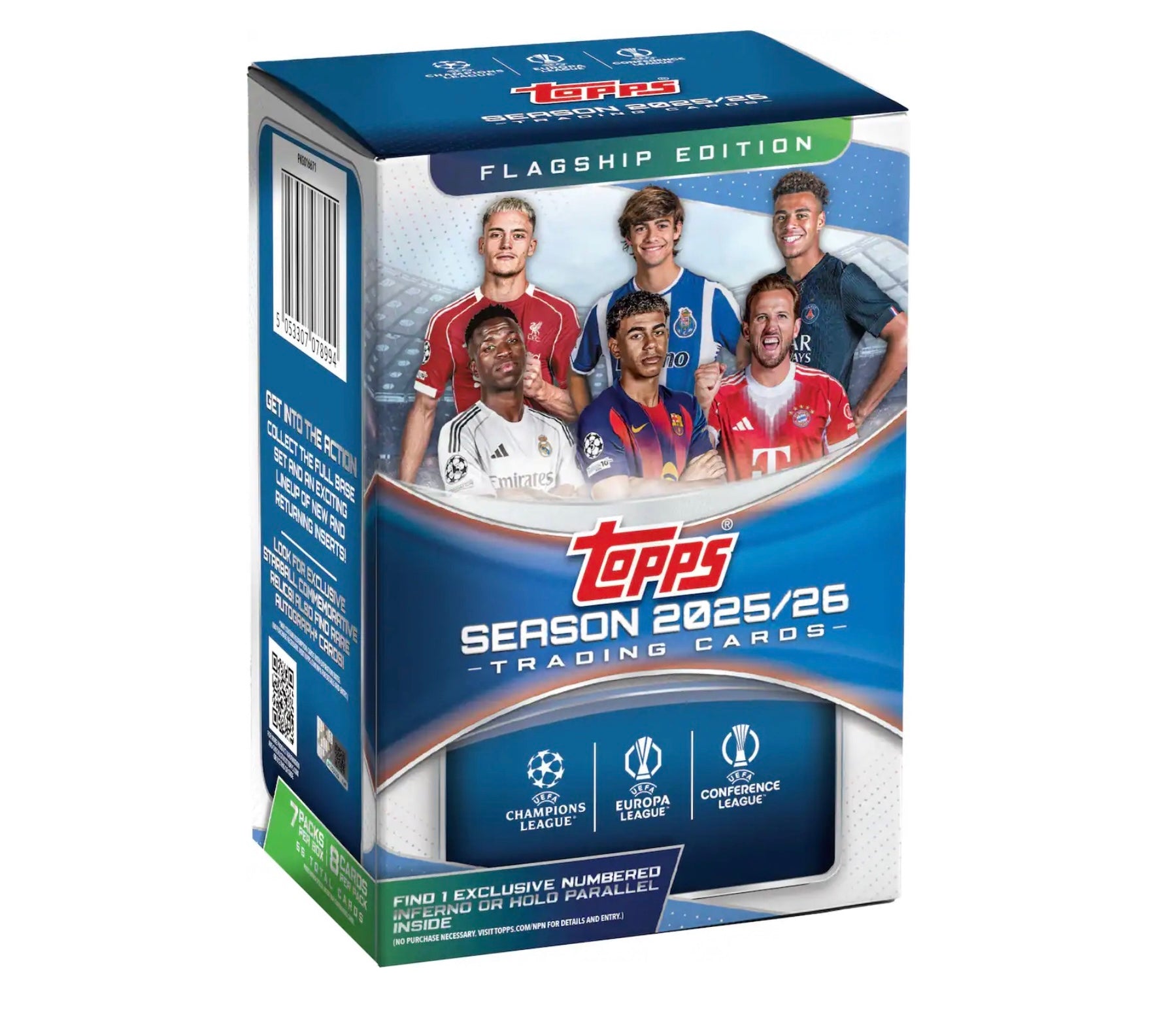 2025-26 Topps Flagship UEFA Club Competitions Soccer Blaster Box