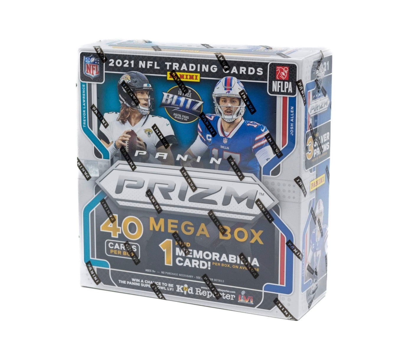 2021 NFL Panini Prizm Football Mega Box (Neon Green Pulsar) C1