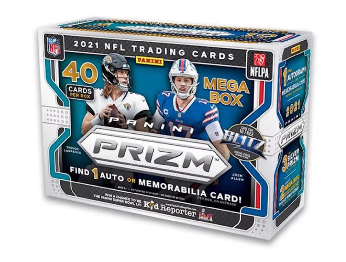 2021 NFL Panini Prizm Football Mega Box (Pink Prizms) C1
