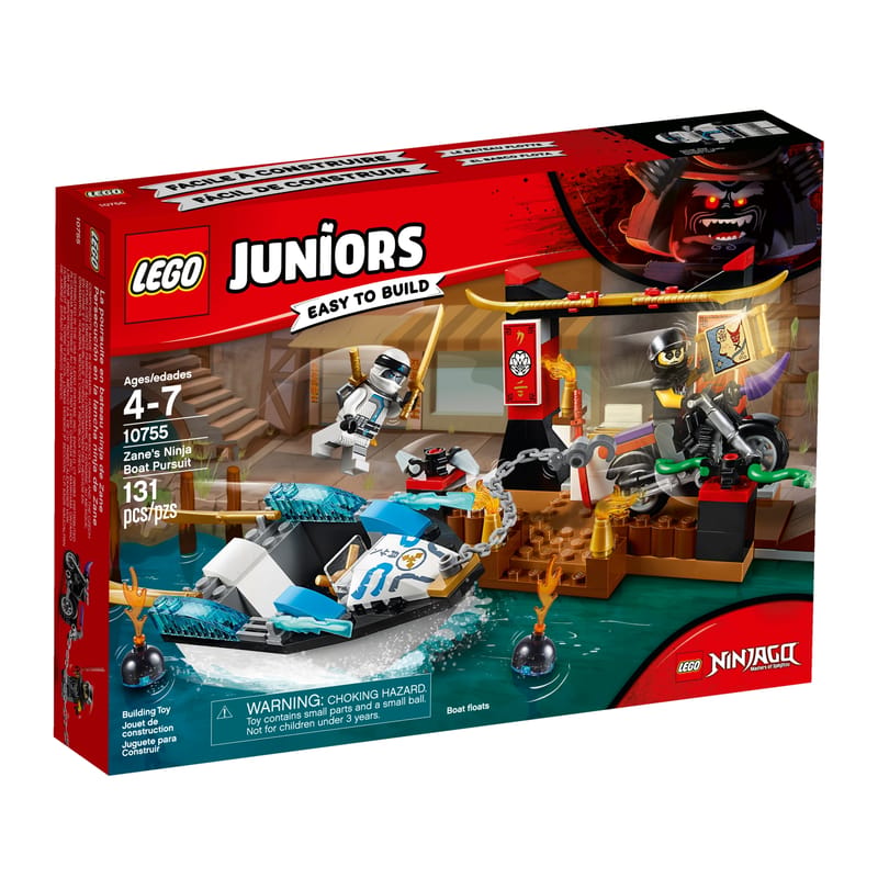 LEGO Juniors Ninjago Zane’s Ninja Boat Pursuit Masters of Spinjitzu