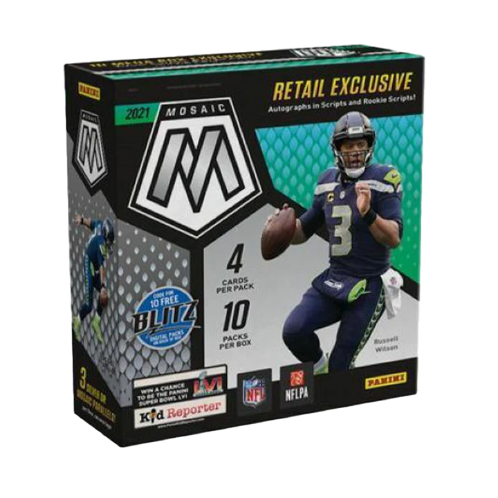 2021 Panini Mosaic Football 10-pack Mega Box C1