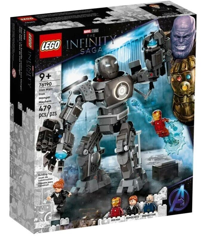 LEGO 76190 Marvel Studios Iron Man: Iron Monger Mayhem The Infinity Saga