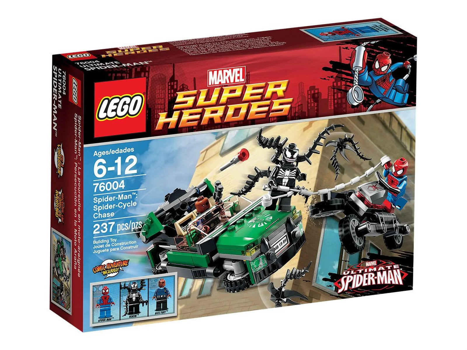 LEGO 76004 Marvel Super Heroes Spider-Man: Spider-Cycle Chase