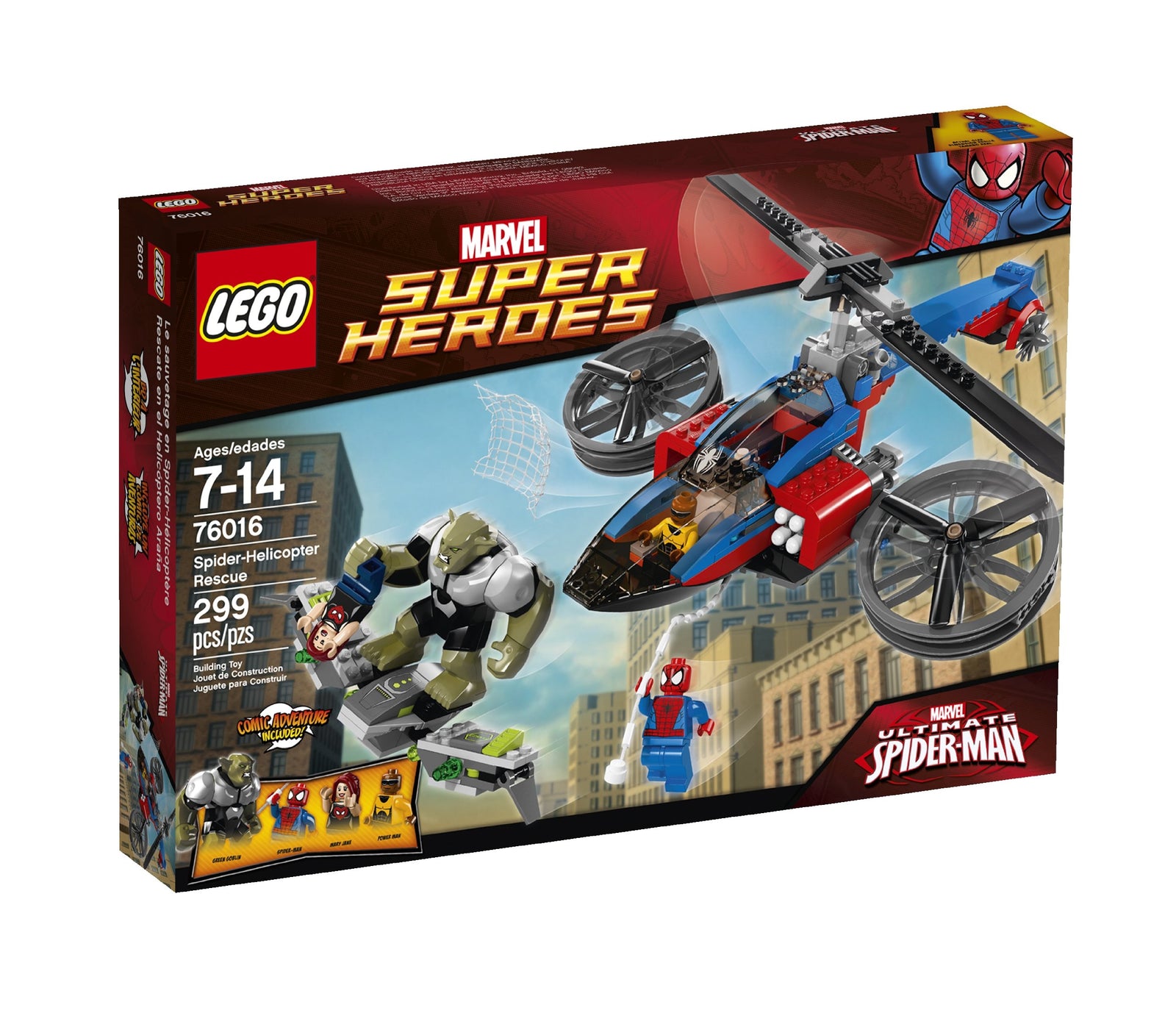 LEGO 76016 Marvel Super Heroes Spider-Helicopter Rescue Ultimate Spider-Man