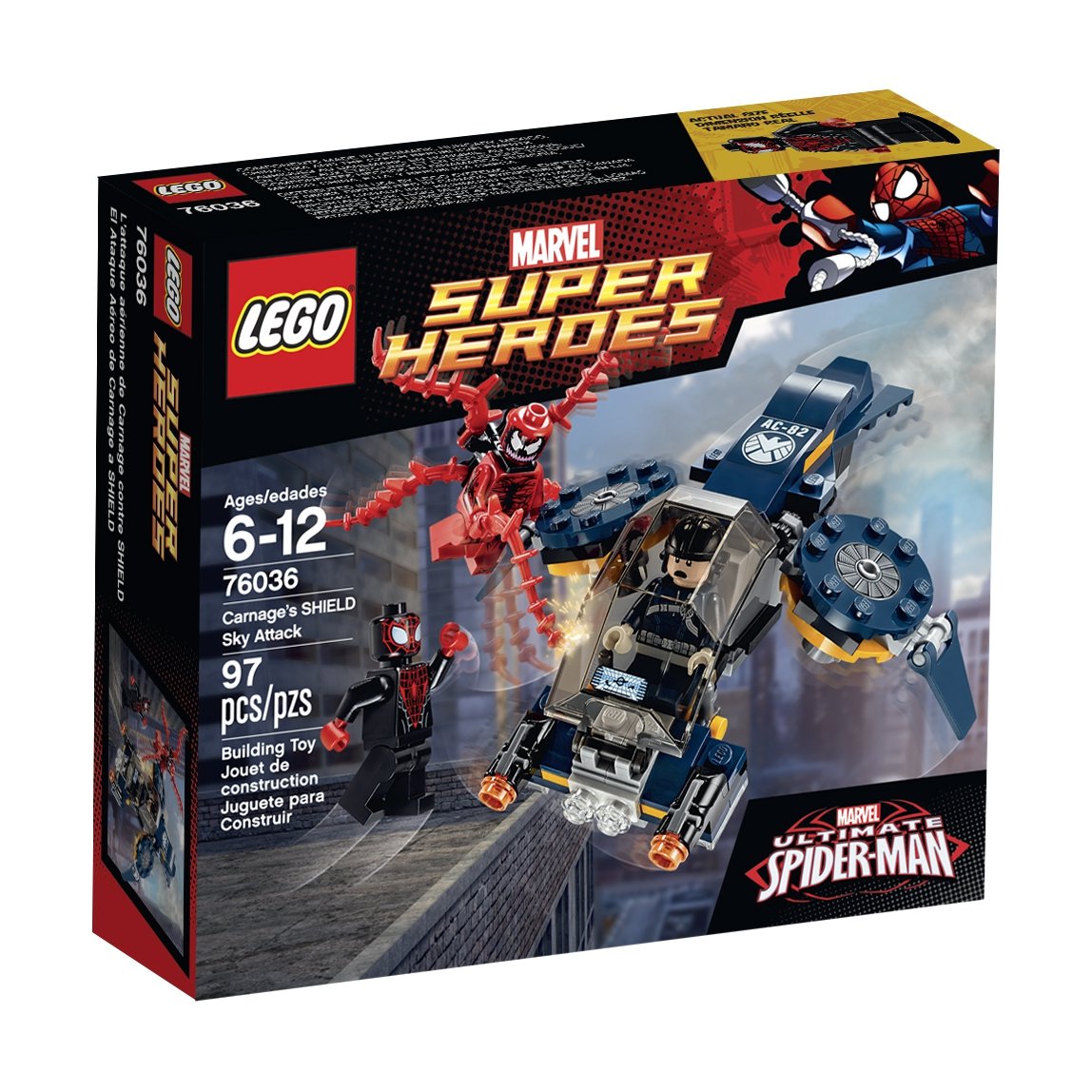 LEGO 76036 Marvel Super Heroes Carnage’s SHIELD Sky Attack Ultimate Spider-Man