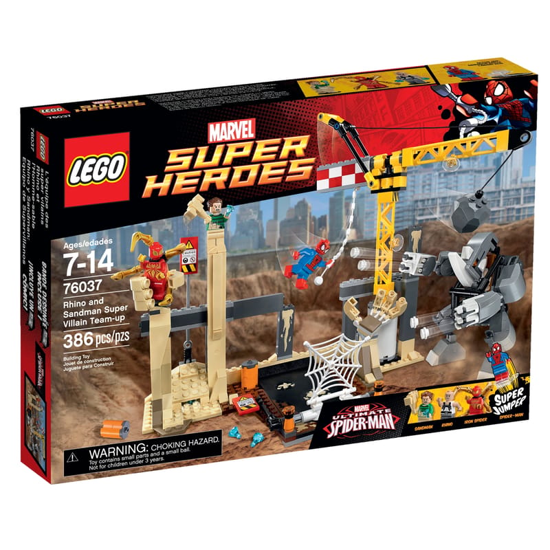 LEGO 76037 Marvel Super Heroes Rhino and Sandman Super Villain Team-Up Ultimate Spider-Man