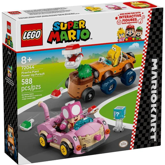 LEGO 72044 Super Mario Mario Kart – Piranha Plant Power-Up Pursuit Buildable Game Set