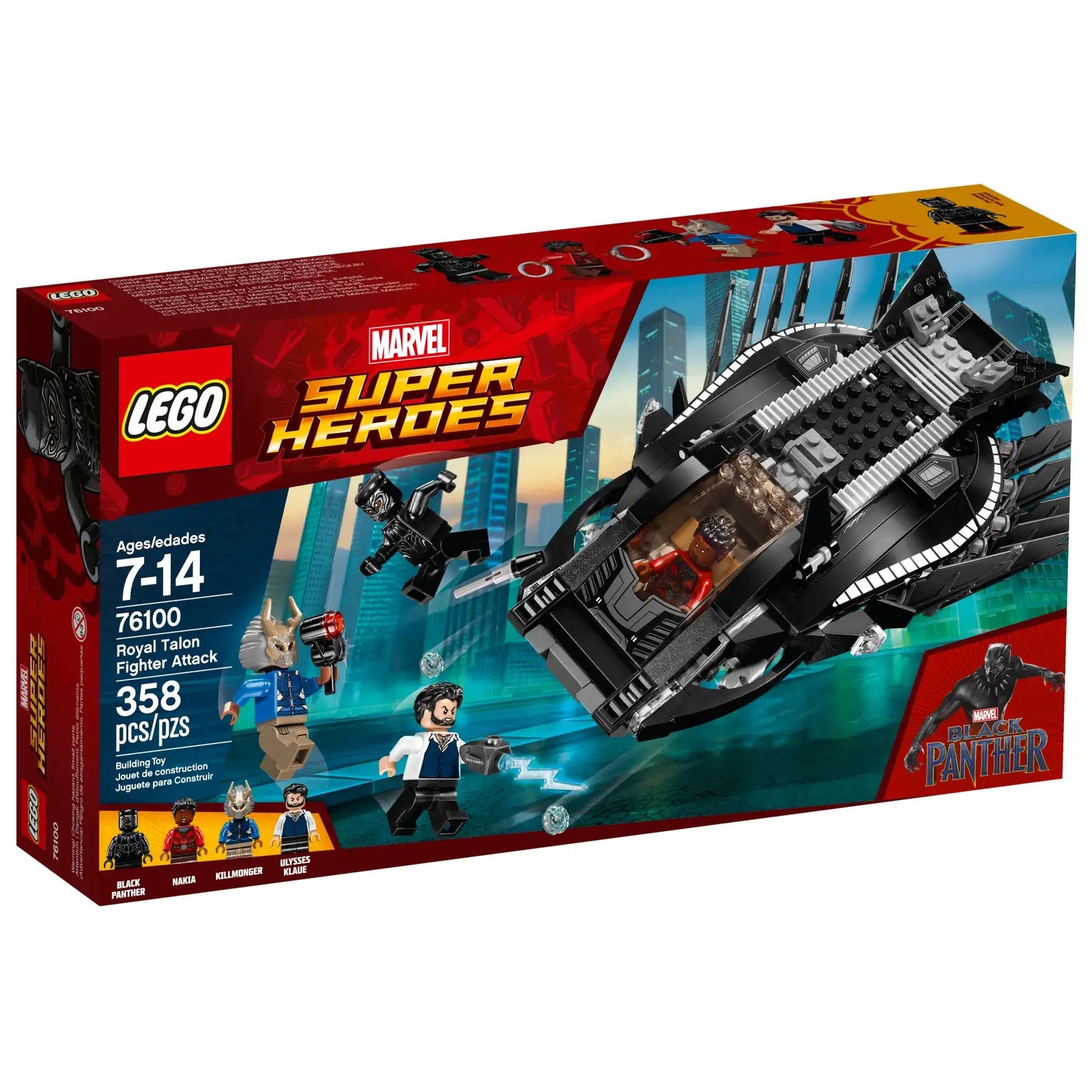 LEGO 76100 Marvel Super Heroes Royal Talon Fighter Attack Black Panther