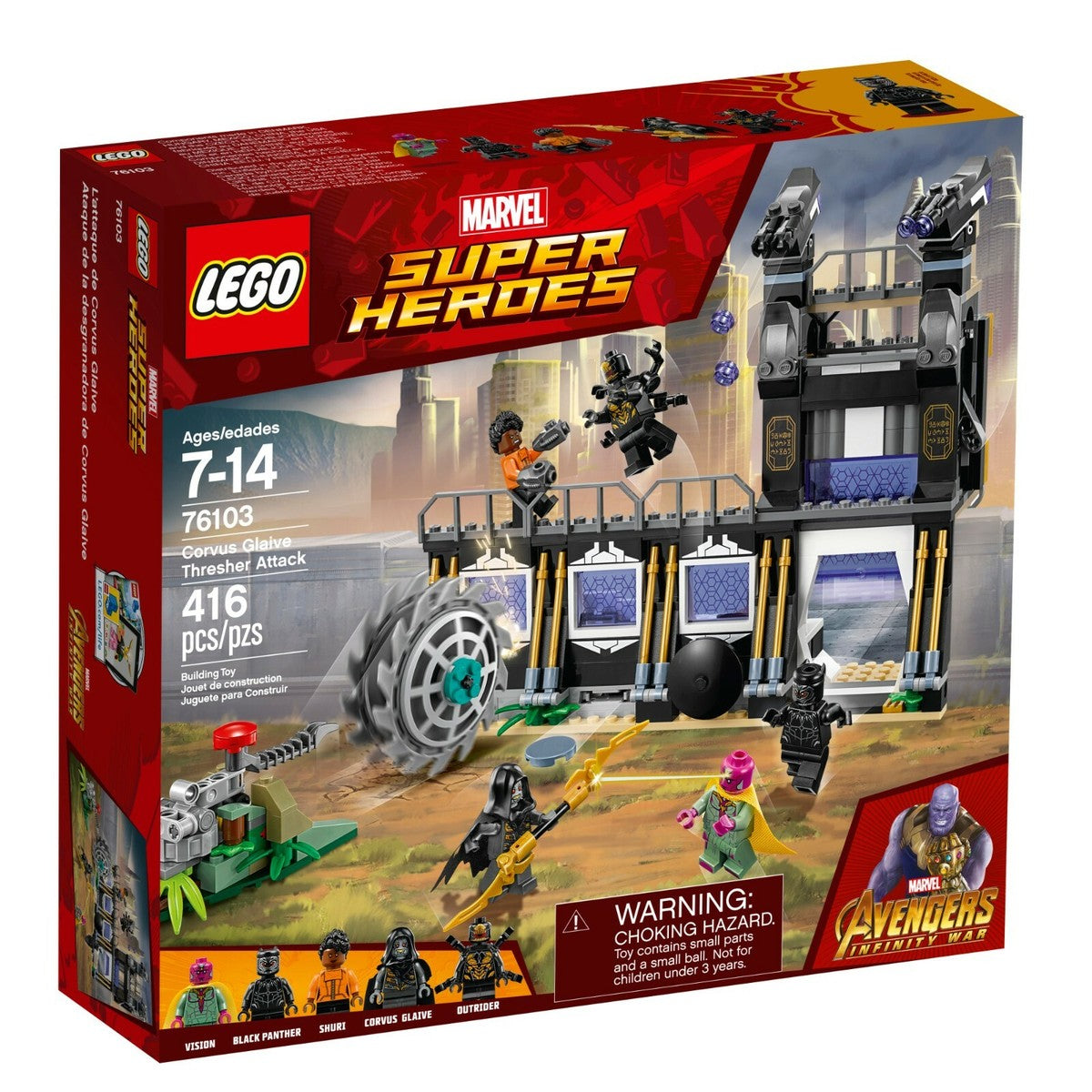 LEGO 76103 Marvel Super Heroes Corvus Glaive Thresher Attack Avengers Infinity War