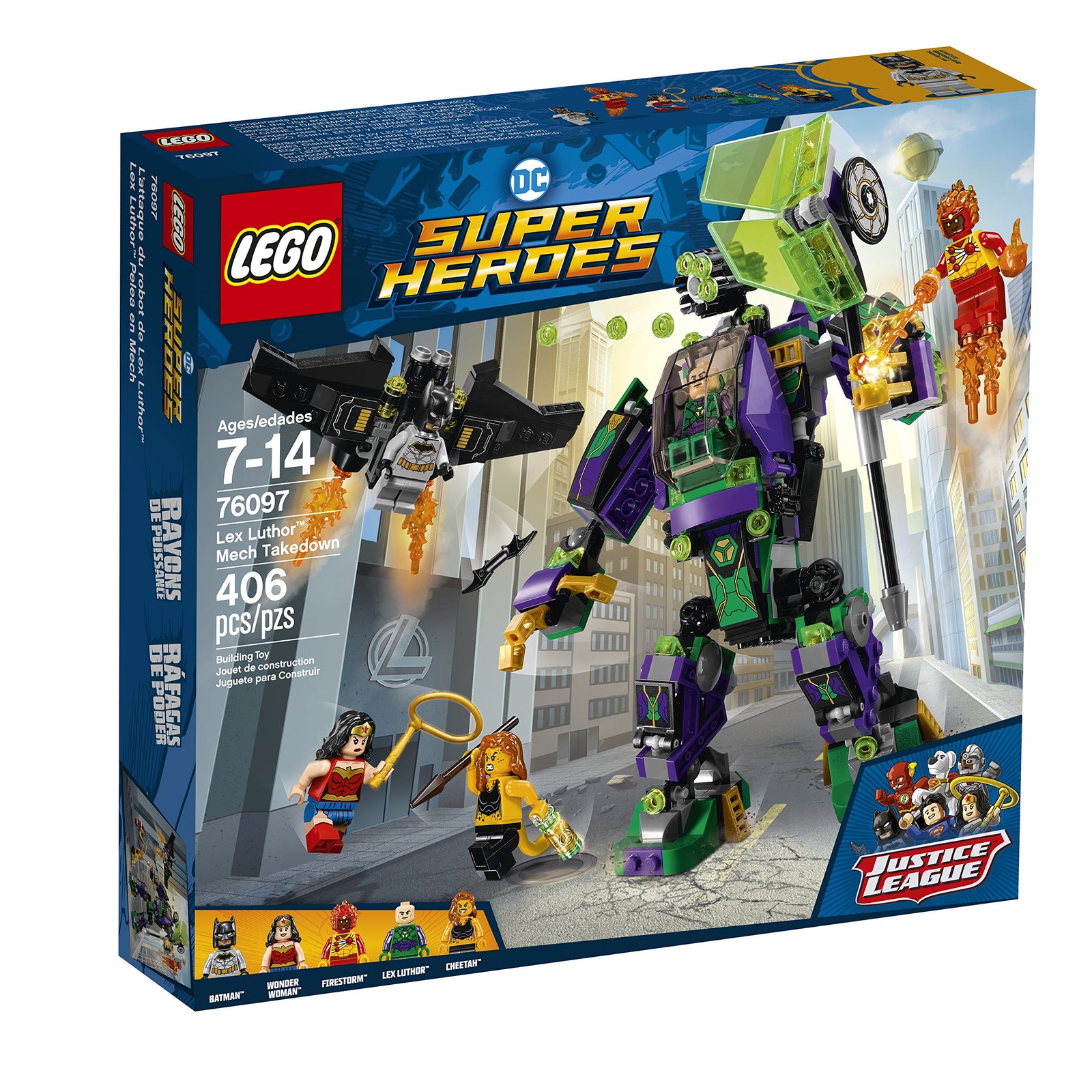LEGO 76097 DC Super Heroes Lex Luthor Mech Takedown Justice League