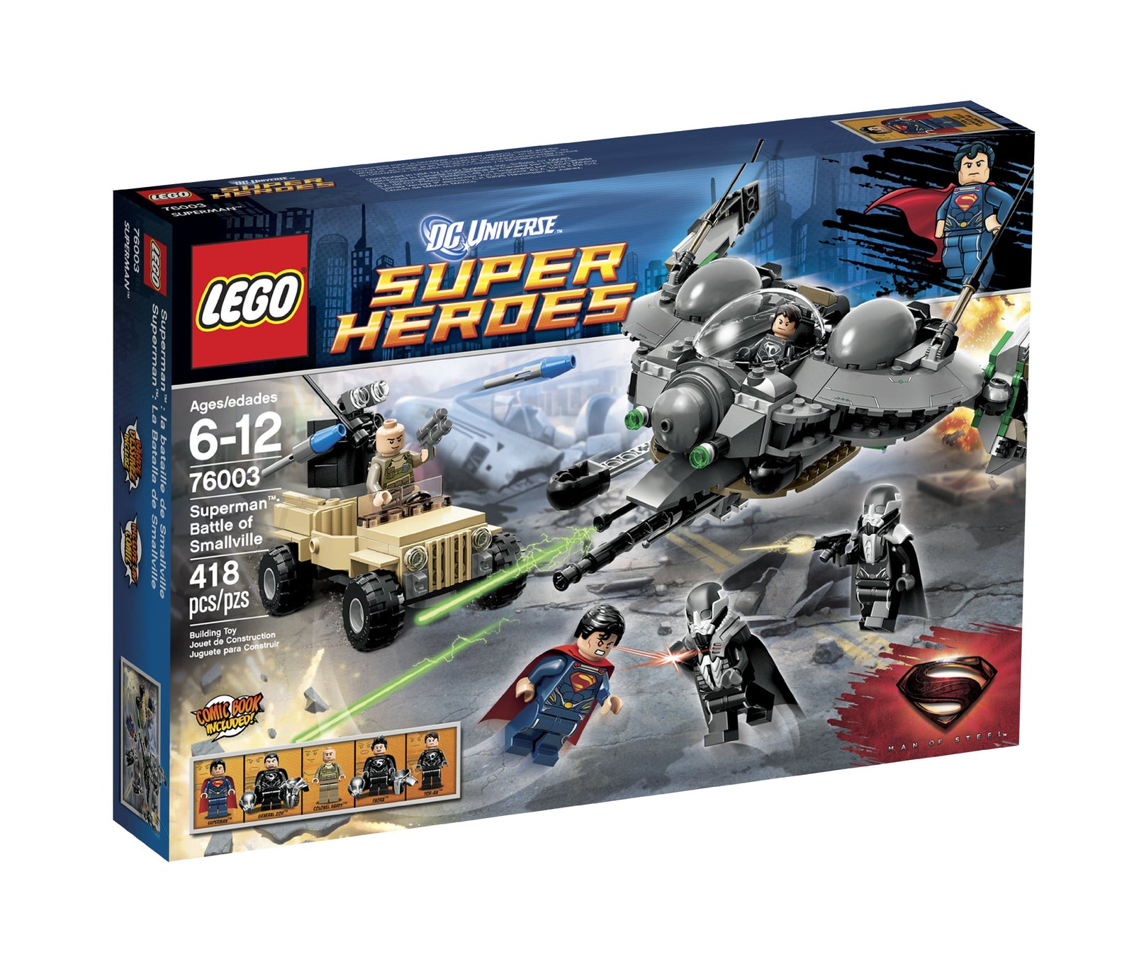 LEGO 76003 DC Comics Super Heroes Superman: Battle of Smallville