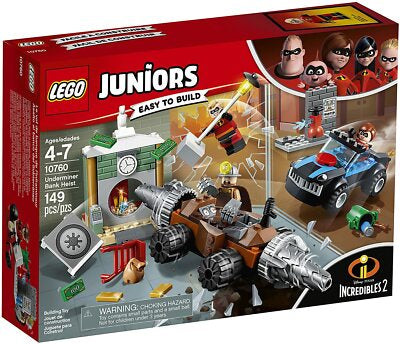 LEGO Juniors 10760 Incredibles Underminer Bank Heist Disney Pixar