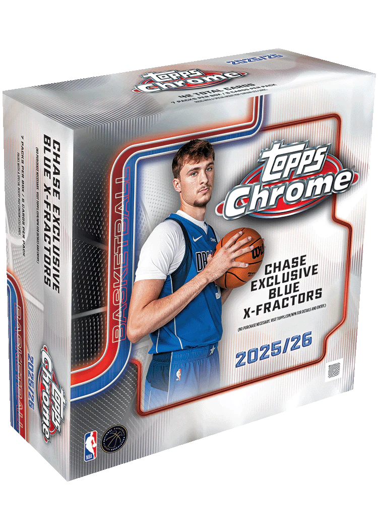2025-26 Topps Chrome X-Fractors Basketball Mega Box