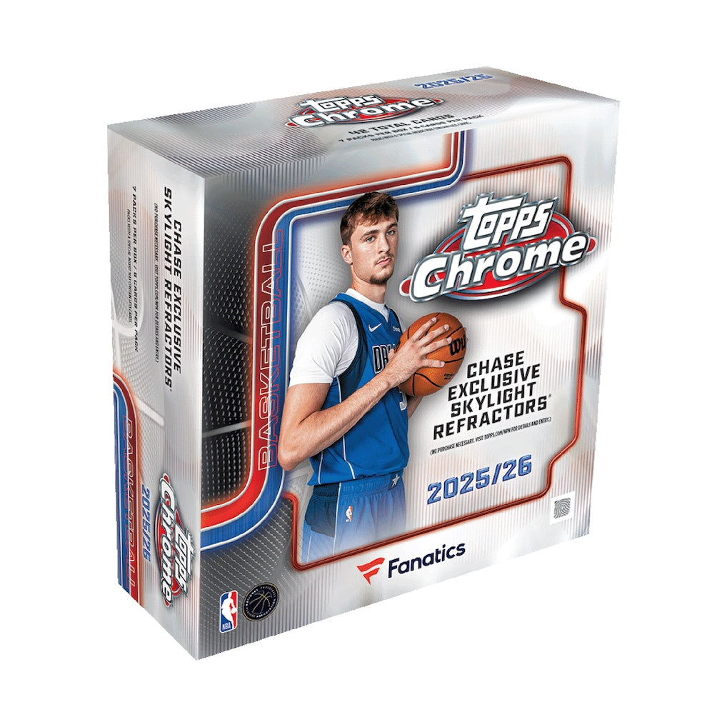 2025-26 NBA Topps Chrome Fanatics Basketball Mega Box (Skylight Refractors)