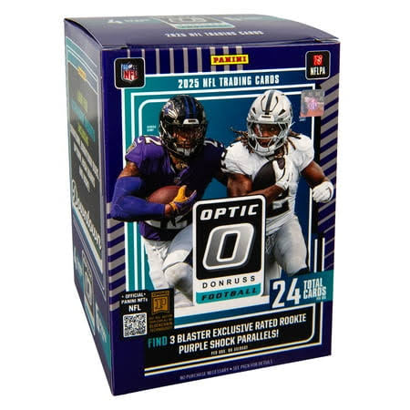 2025 NFL Panini Donruss Optic Football Blaster Box (Purple Shock Parallels)