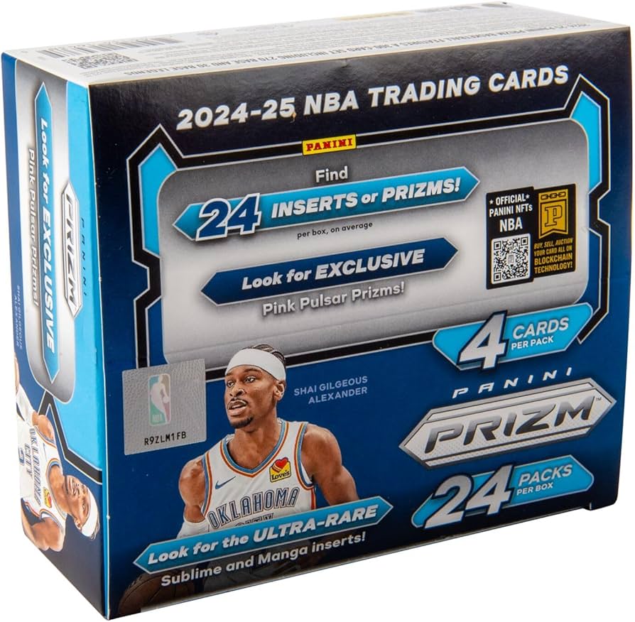 2024-25 NBA Panini Prizm Basketball Retail Box 4-Card Value Pack