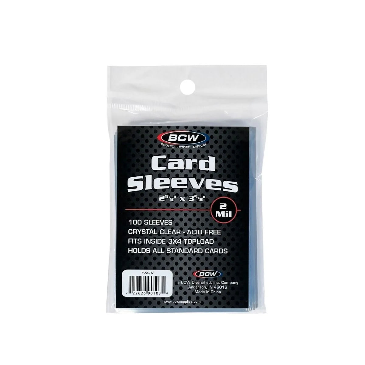 100 Standard Card Sleeves BCW