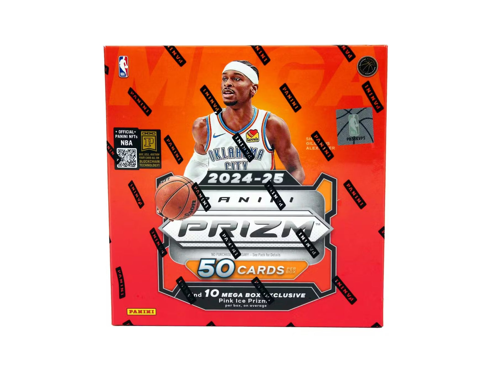 2024-25 NBA Panini Prizm Basketball Mega Box (Pink Ice Prizms)