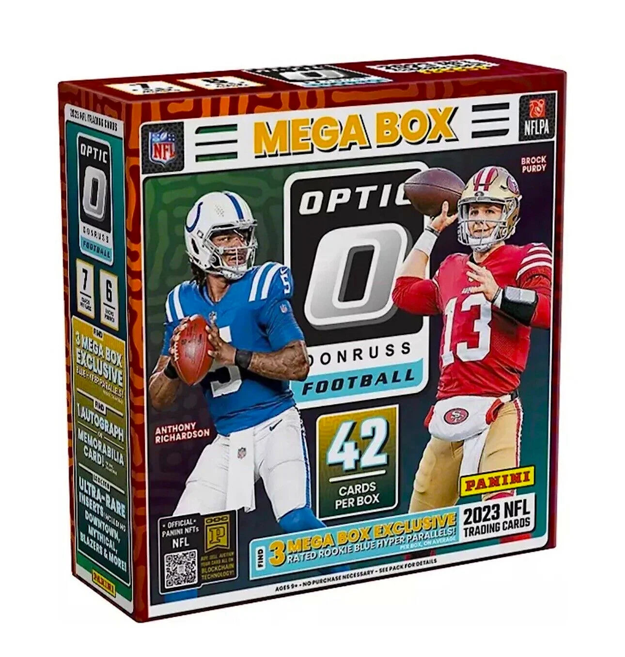 2023 NFL Panini Donruss Optic Football Mega Box (Blue Hyper Parallels)