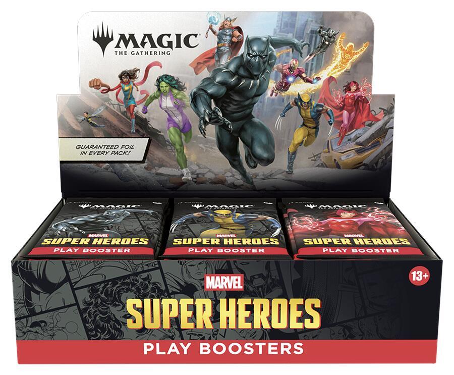 Magic The Gathering: Marvel Super Heroes Play Booster Display