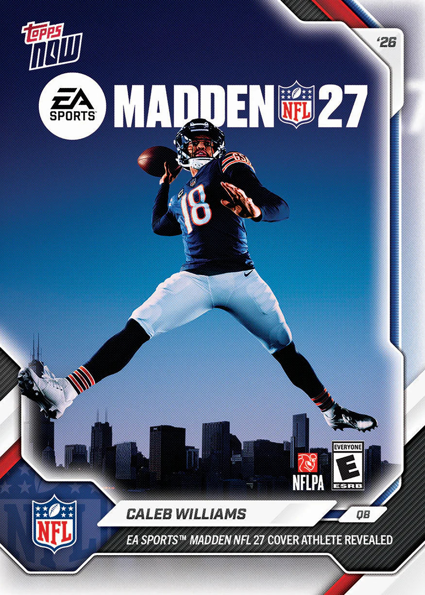 Caleb Williams Topps Now Madden 27 Single NFL Football